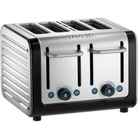 DUALIT Architect 46505 4-Slice Toaster - Black & Brushed Stainless Steel