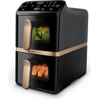 PHILIPS 4000 Series NA462/79 Stacked Dual Basket Air Fryer - Black & Copper
