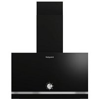 Hotpoint Phvp62Flmk 60Cm Cooker Hood - Black - Chimney Hood Only