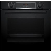 Bosch Series 4 Hqa574Bb3B Built-In Electric Single Oven And Pyrolytic Cleaning - Black - A+ Rated