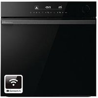 Hisense Hi6 Blackline Bsa66346Adbguk Built-In Electric Single Oven - Steam Add Plus, Wi-Fi Enabled - Jet Black