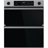 Hisense Hi6 Bud714221Ax 54/38L Built Under Double Oven With Enamel Liners - Stainless Steel