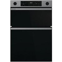 Hisense Hi6 Bid914221Ax 72/38L Built In Double Oven With Enamel Liners - Stainless Steel