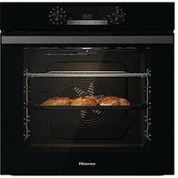 Hisense Bi64211Pb, 77L Pyrolytic Single Oven - Black