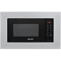 Indesit Push&Go Mwi120Gx Built-In Microwave With Grill - Stainless Steel - Microwave Only