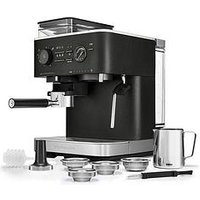 Kitchenaid Semi Automatic Espresso Machine With Burr Grinder - Cast Iron Black