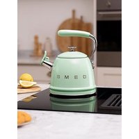 Smeg Whistling Kettle With Cool Touch Handle, 2.3L, Pastel Green