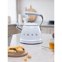 Smeg Whistling Kettle With Cool Touch Handle, 2.3L, Pastel Blue