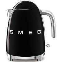 Smeg Klf03 Retro Style Jug Kettle, 300W, 1.7L - Black