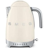 Smeg Klf04 Retro Style Jug Kettle, 3000W, 1.7L - Cream