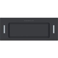 Culina UBICON75BK 1 75cm Canopy Extractor Hood in Black Glass 3 Speed