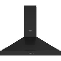 Belling 444411671 90cm FARMHOUSE Pyramid Chimney Hood in Black 3 Fan S