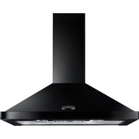 Rangemaster 64940 90cm RANGEMASTER Hood in Black Chrome Badge No Rail