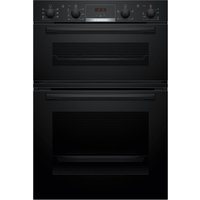 Bosch MBA533BB3B Series 4 Built In Hot Air Double Oven in Black