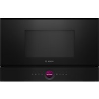 Bosch BFL7221B1B Series 8 Built In Microwave Oven in Black 900W 21L
