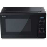 Sharp YC MS252AU B Microwave Oven Black 25L 900W
