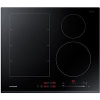 Samsung NZ64K7757BK 60cm 4 Zone Induction Hob in Black Flex Zone Plus