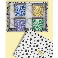 Eleanor Bowmer Pastel Leopard Mugs - Set Of 4