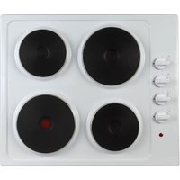 STATESMAN EH160WH 60 cm Electric Solid Plate Hob - White