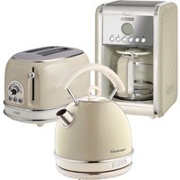 ARIETE Vintage ARPK13 Toaster, Kettle & Coffee Machine Bundle - Beige
