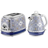 ARIETE Capri ARPK53 2-Slice Toaster & Kettle Bundle - Blue & White