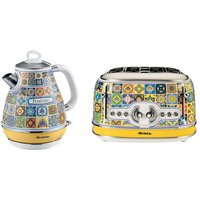 ARIETE Positano ARPK51 4-Slice Toaster & Kettle Bundle - Multicolour