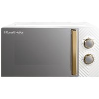RUSSELL HOBBS Groove RHMM723 Compact Solo Microwave - White & Gold