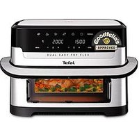 Tefal Easy Fry 9L Flexdrawer Dual Air Fryer Silver