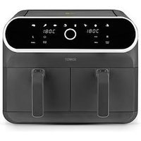 Tower T17194 Elite Dual Basket Air Fryer - Graphite Grey