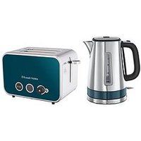 Russell Hobbs Distinctions Kettle And Toaster Bundle  - Ocean Blue