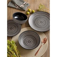 Waterside 16Pc Pad Print Black