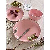 Waterside 12Pc Pink With White Rim Coupe