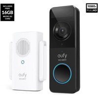 Eufy  Eufy E8220311 Battery 1080p Video Doorbell Slim Black