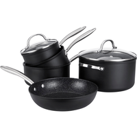 Prestige:Scratch Guard: Non-Stick Saucepan & Lid, Frying Pan & Stockpot Set - 5 Pieces